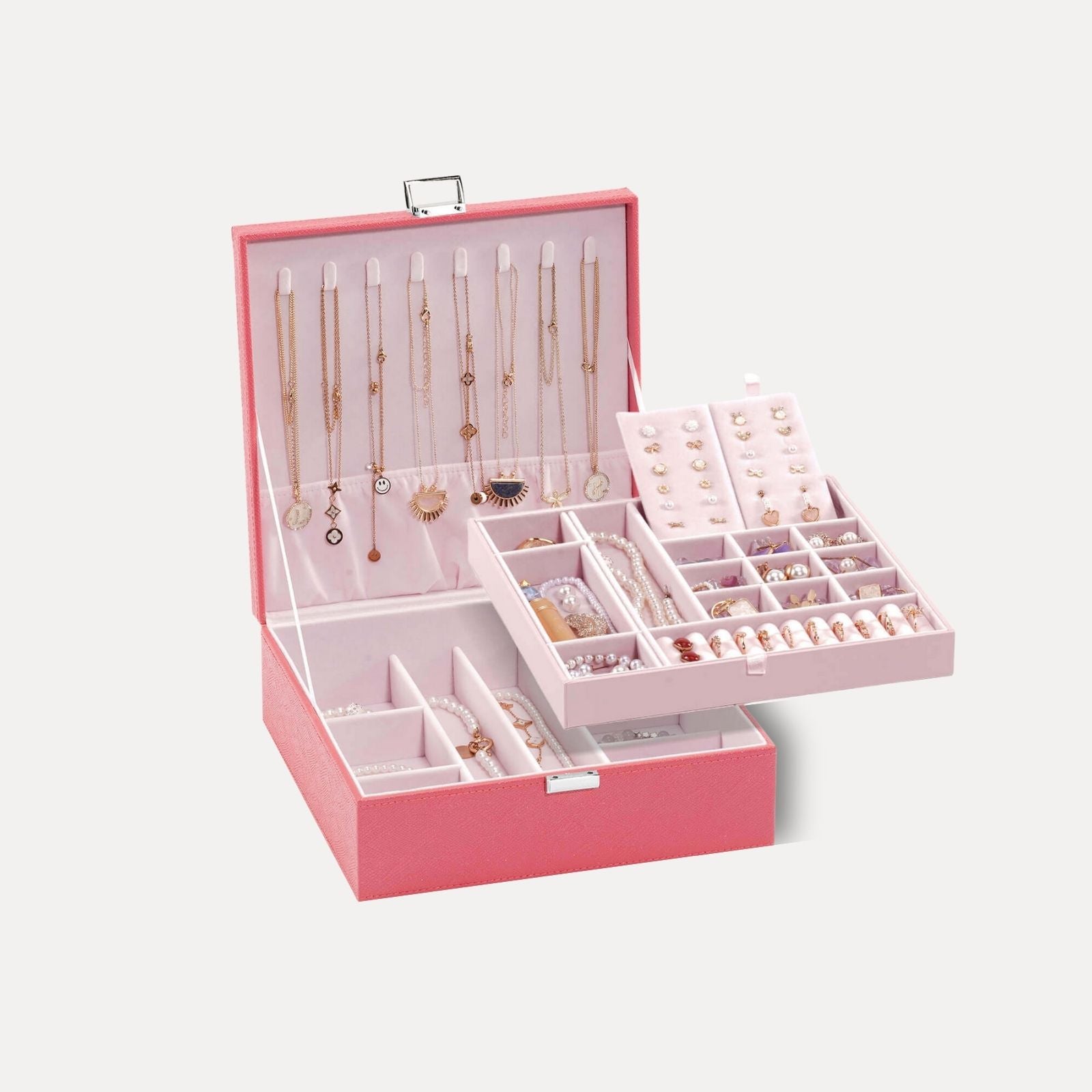 Large Leather Jewelry Box