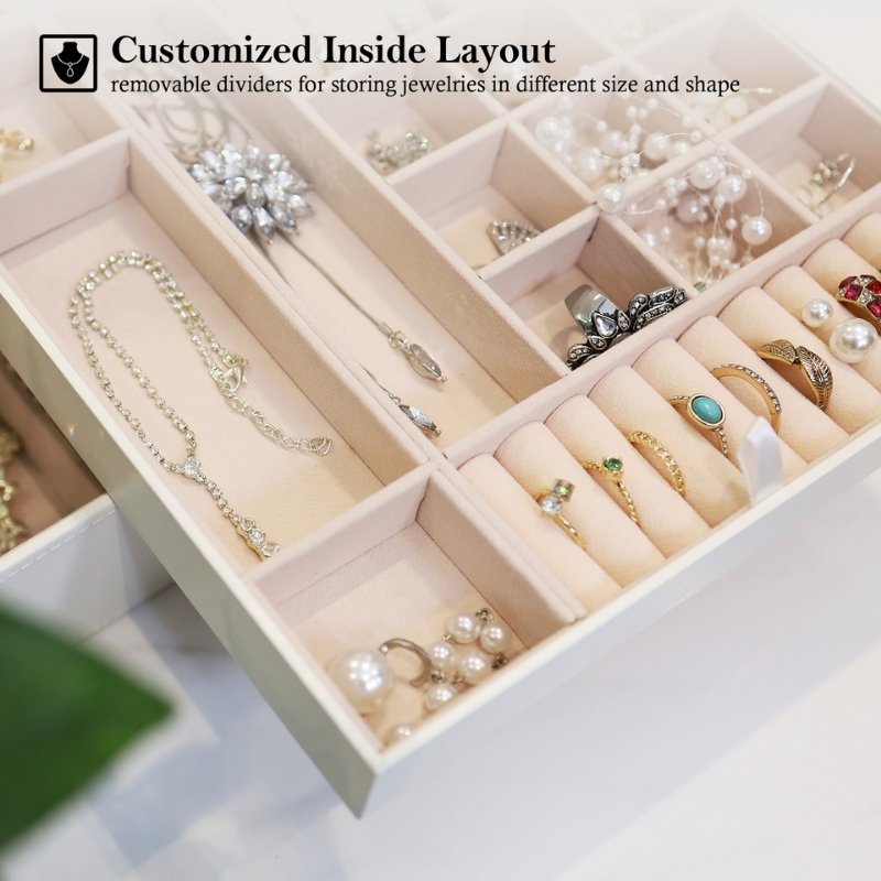 Large Leather Jewelry Box