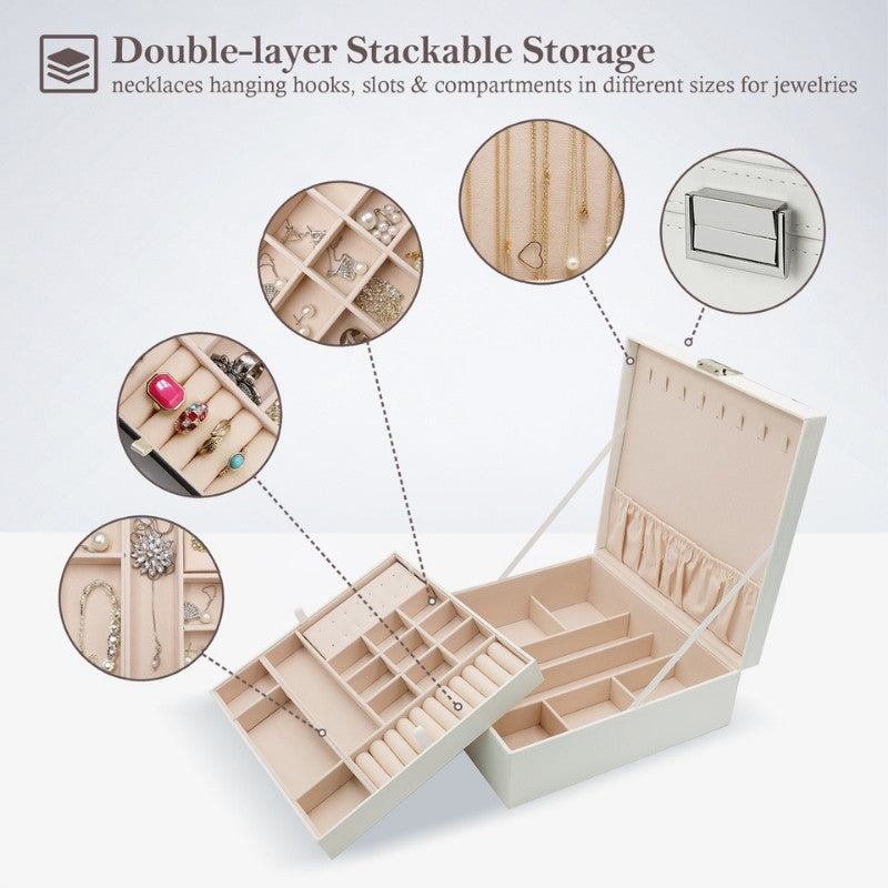 Large Leather Jewelry Box