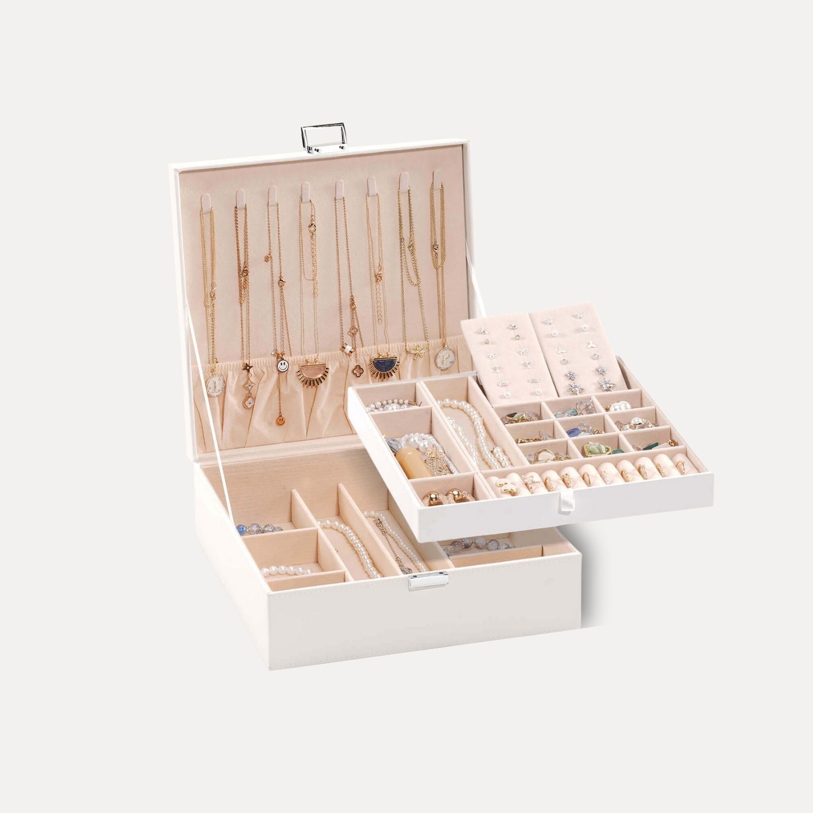 Large Leather Jewelry Box