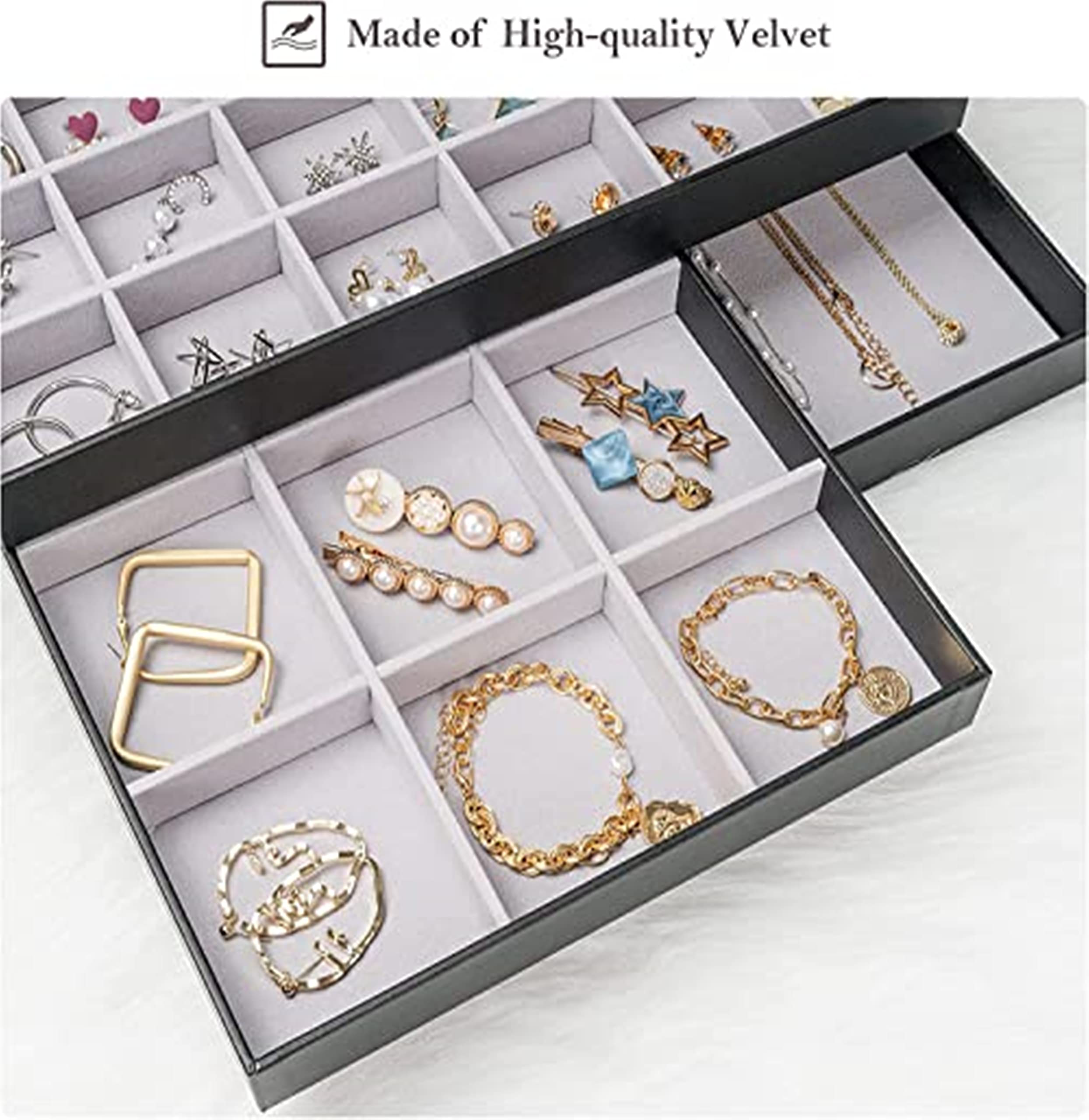 Jewelry trays stackable