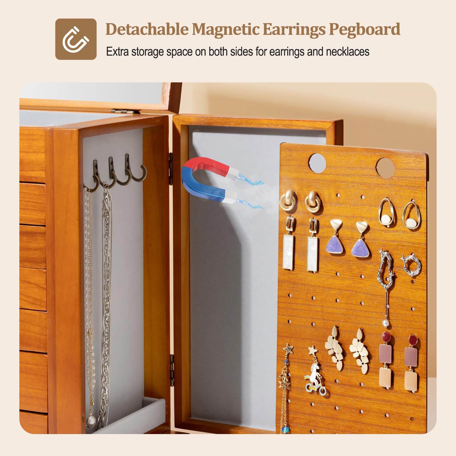 Large Wooden Jewelry Box