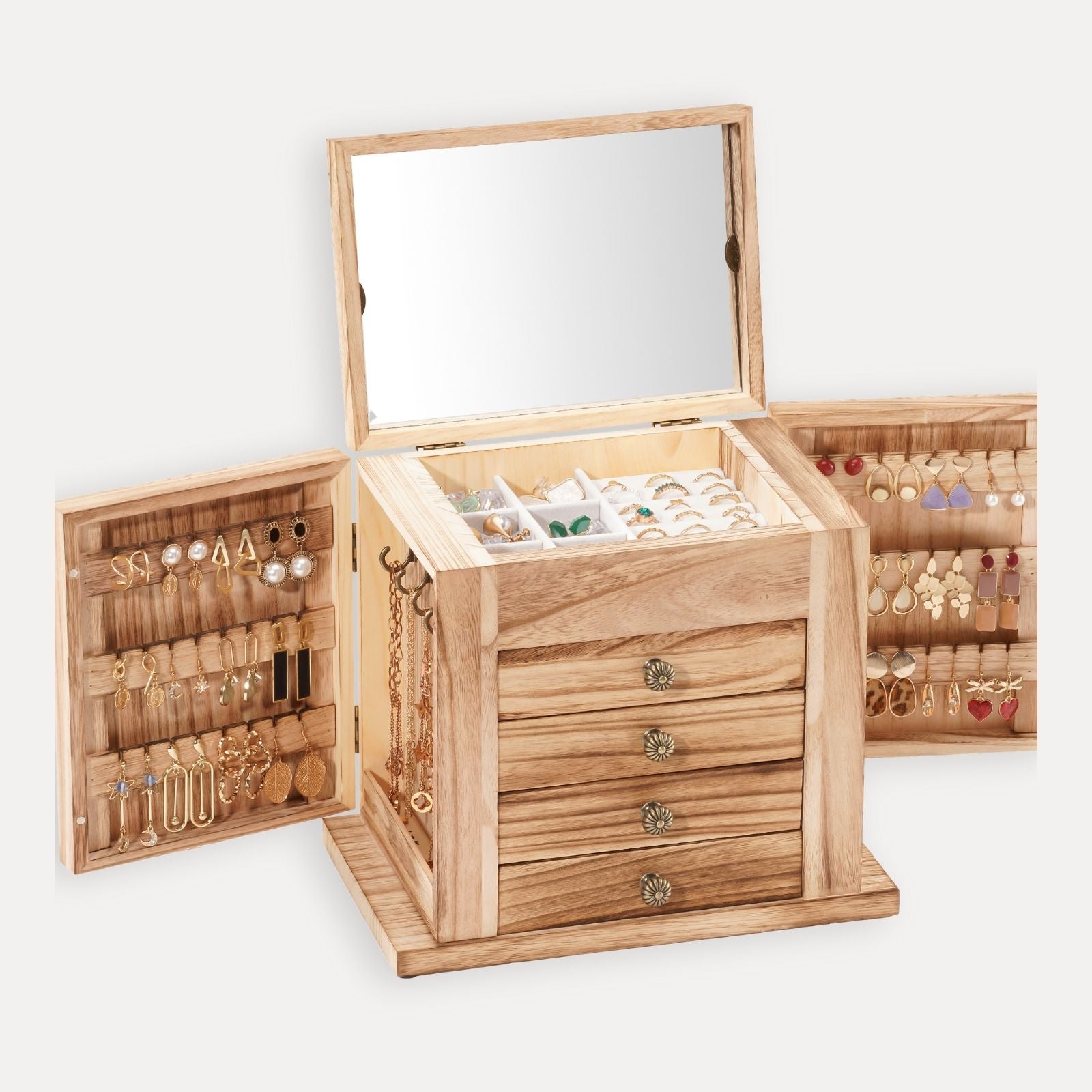 Large Wooden Jewelry Box