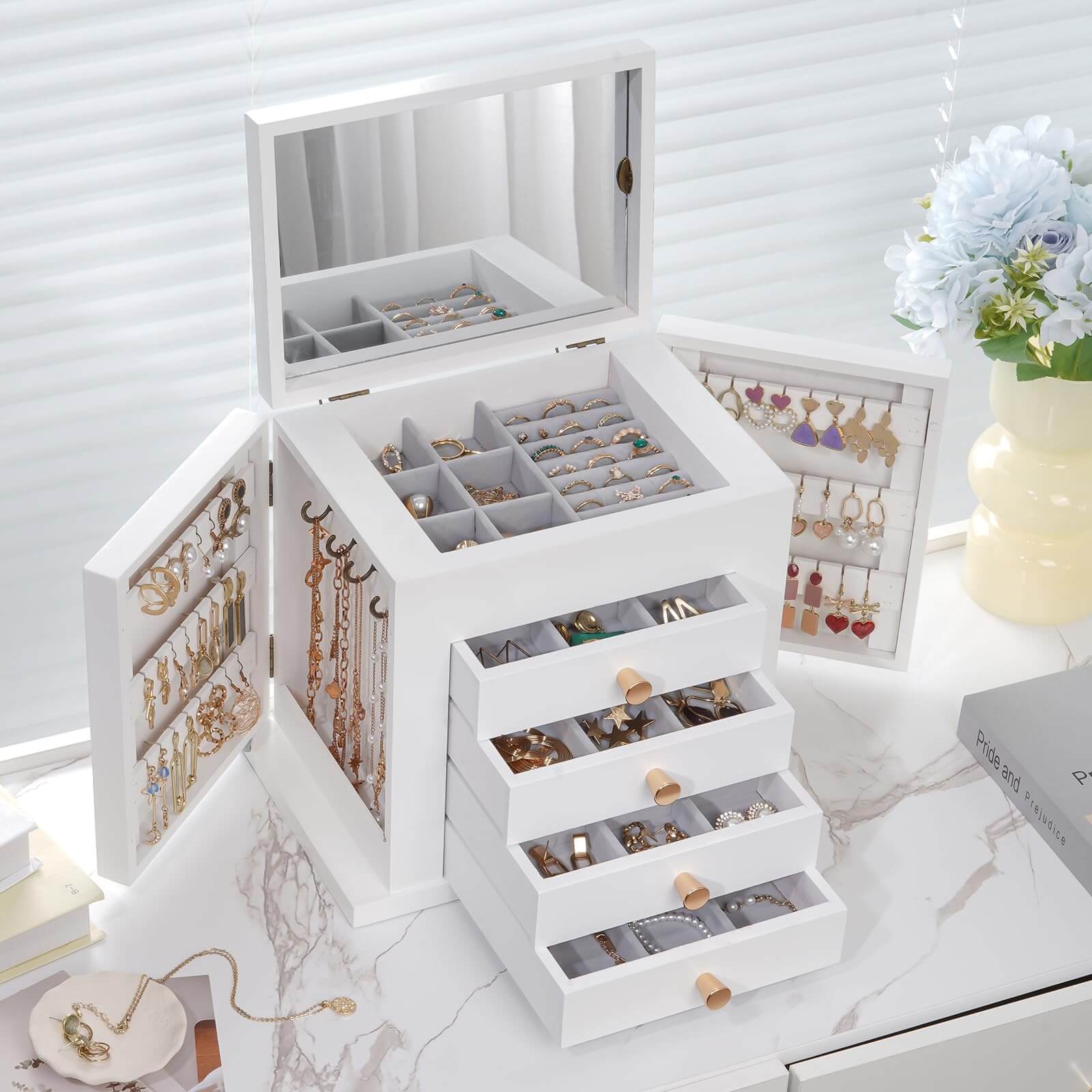 Large Wooden Jewelry Box