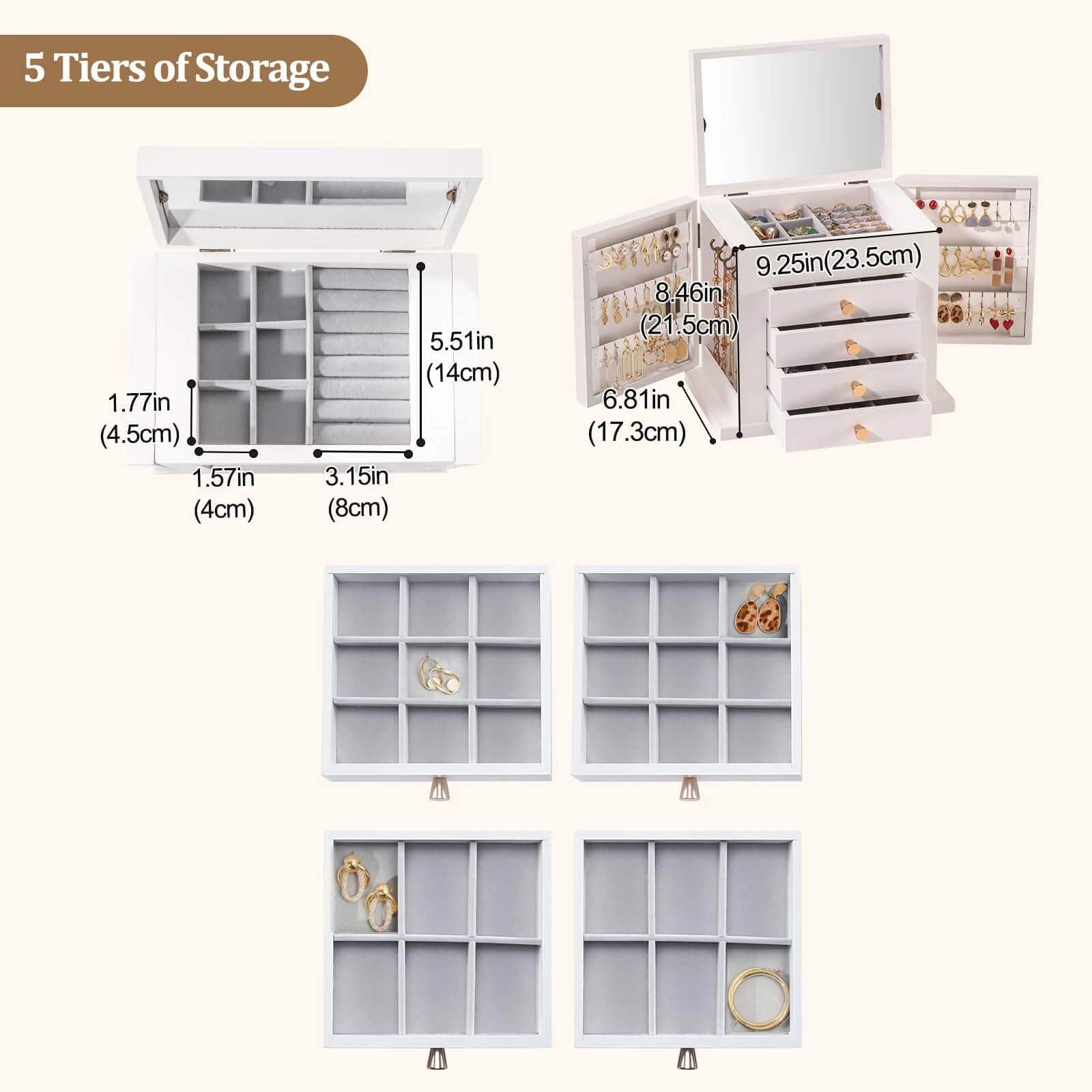 Large Wooden Jewelry Box