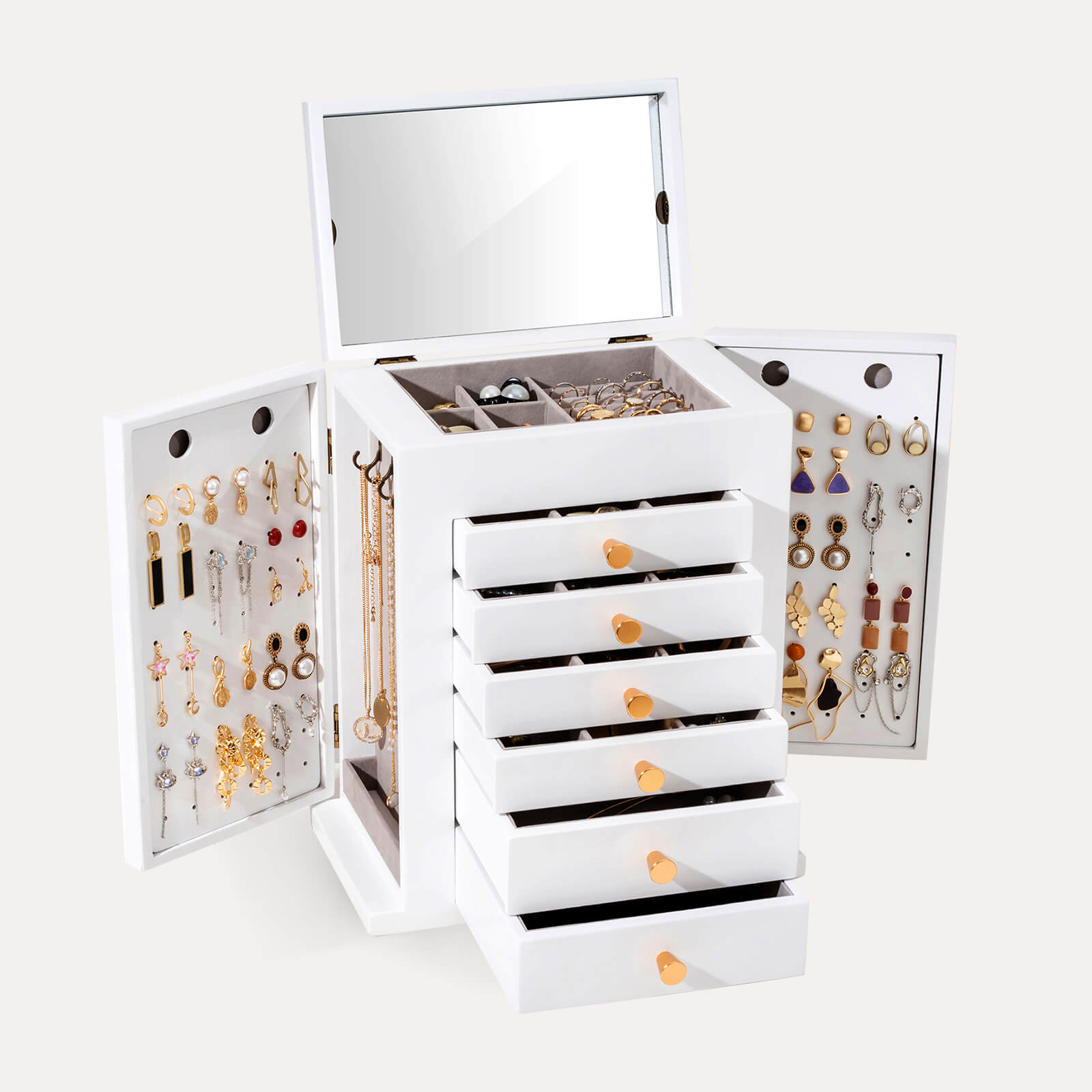 large wooden jewelry box for women