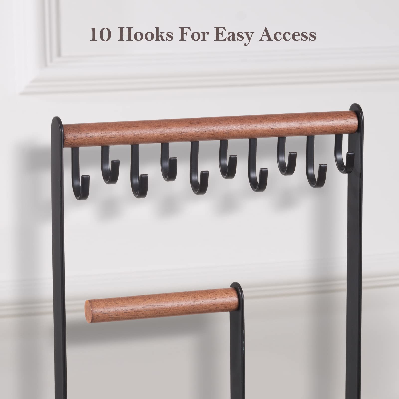 Jewelry Organizer Stand with Ring Tray