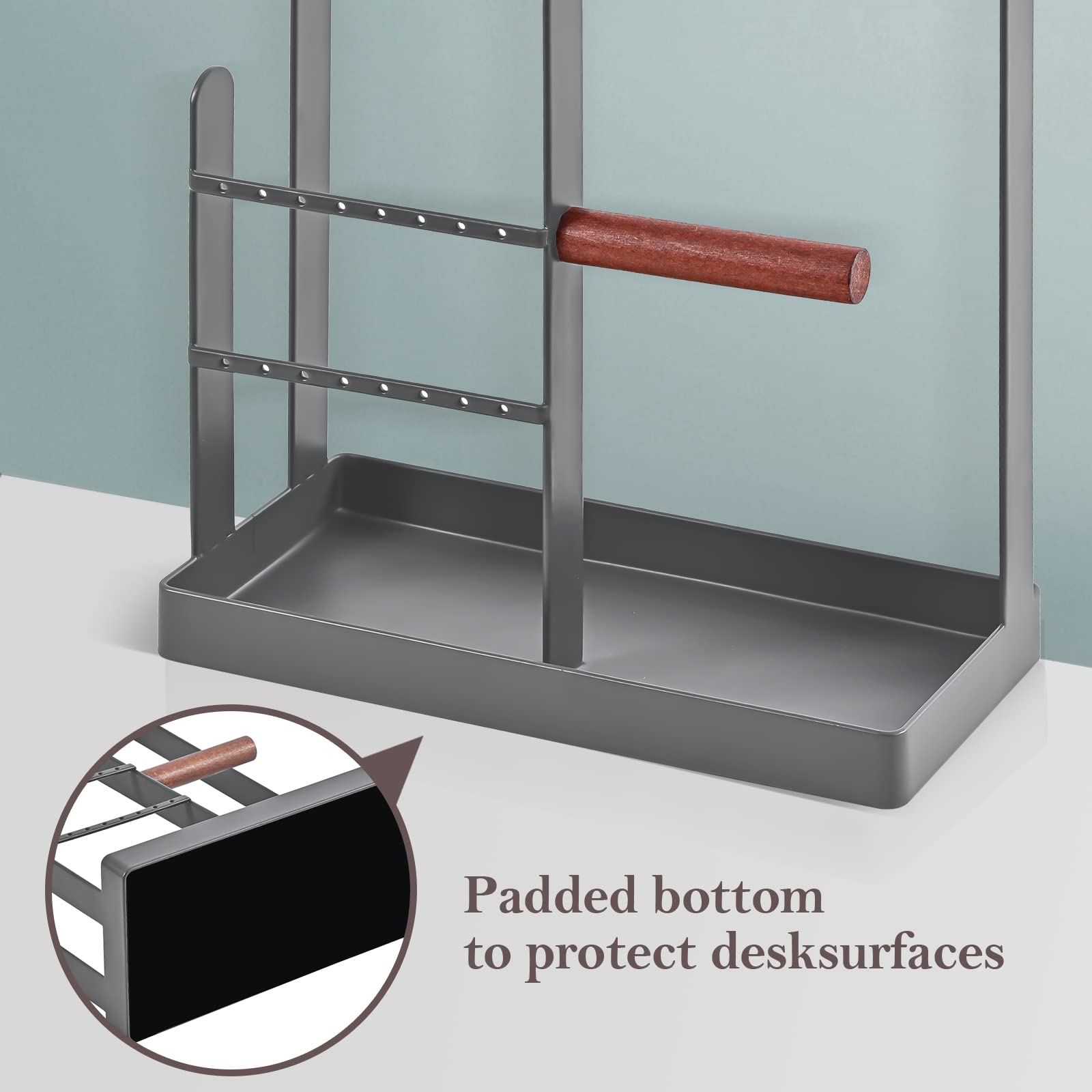 Jewelry Organizer Stand with Ring Tray