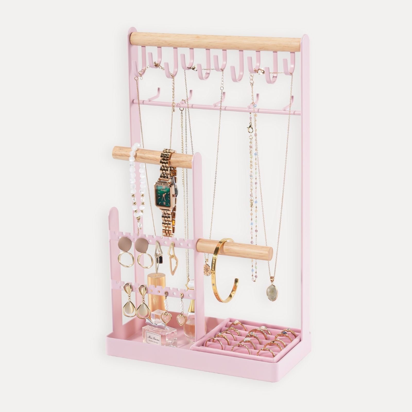 Jewelry Organizer Stand with Ring Tray