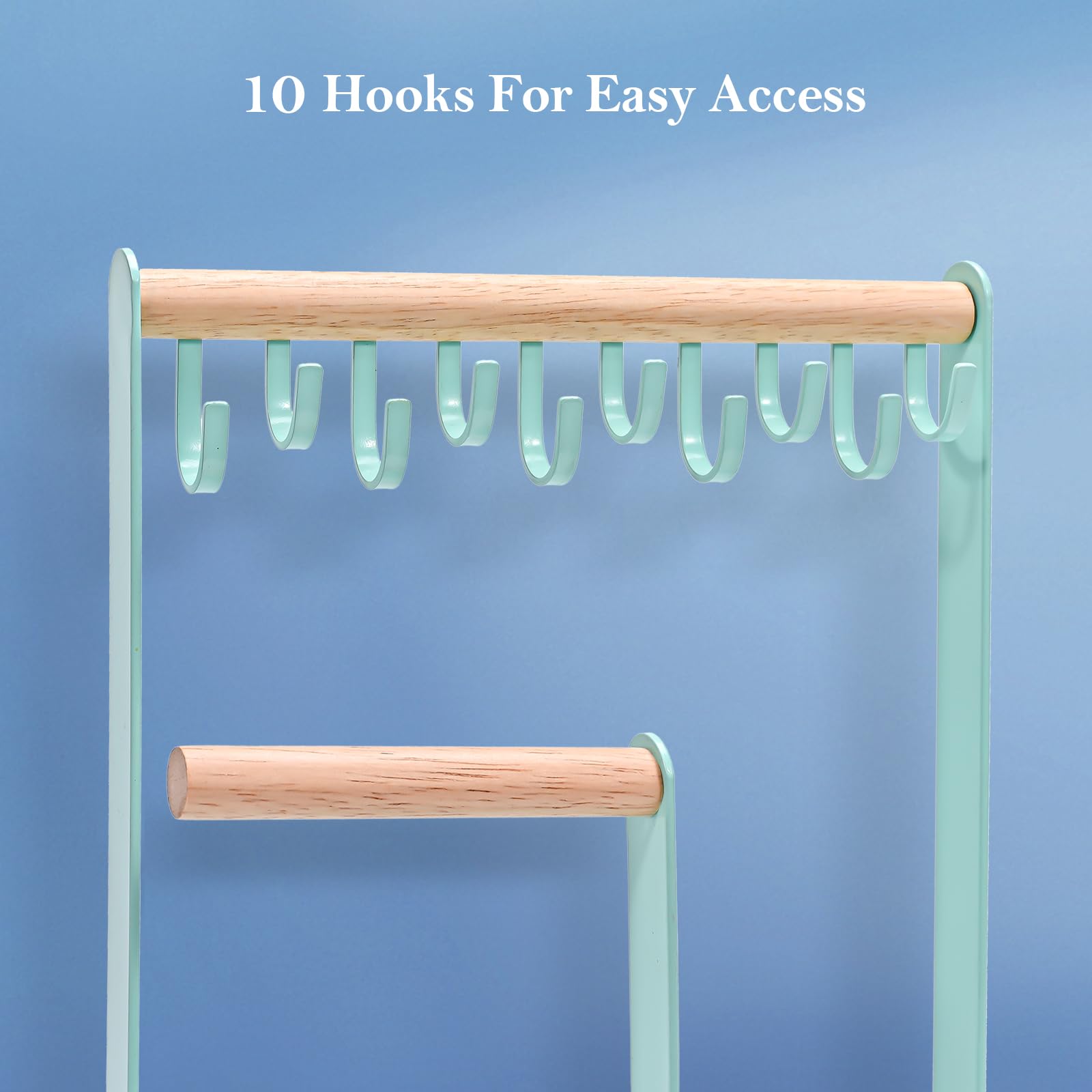 Jewelry Organizer Stand with Ring Tray