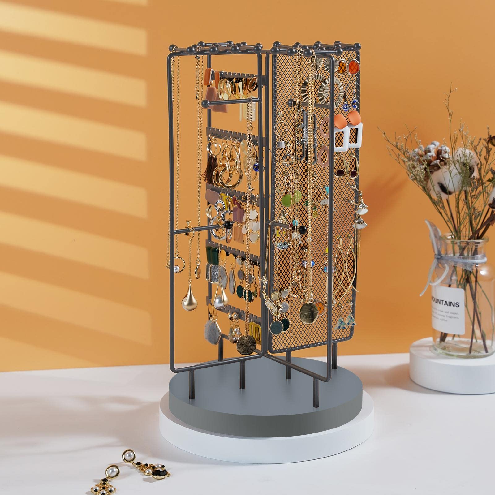 360 Degree Rotating Jewelry Stand