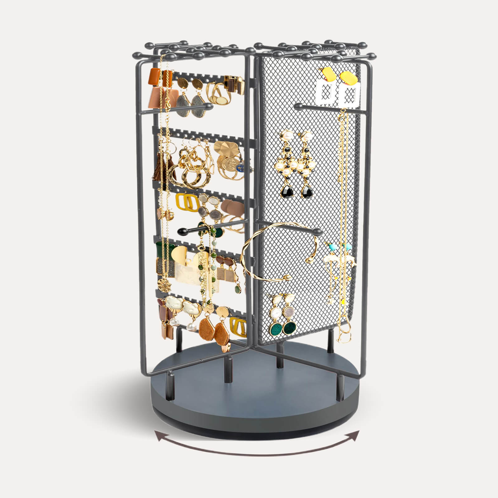 jewelry stand display grey
