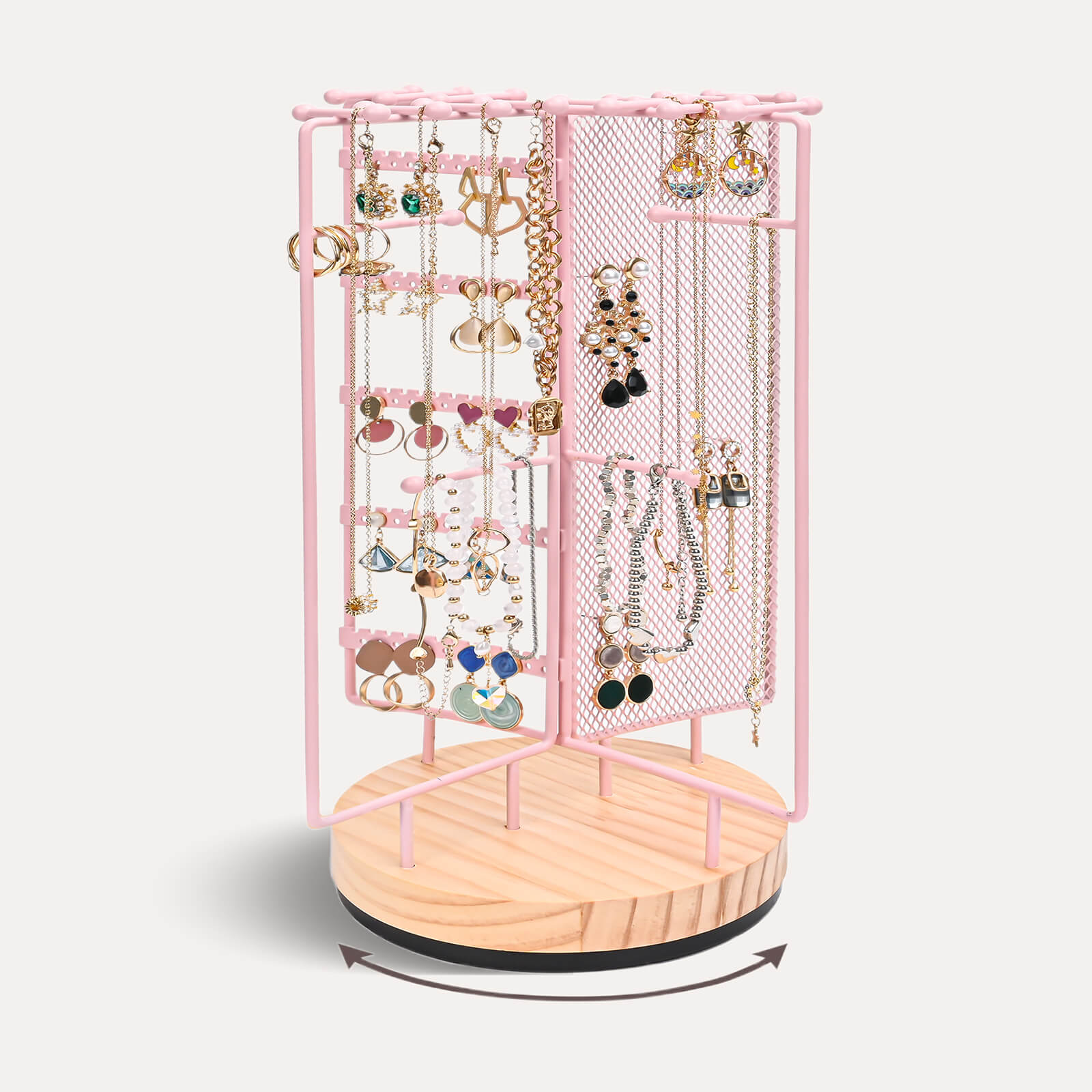 jewelry stand display pink
