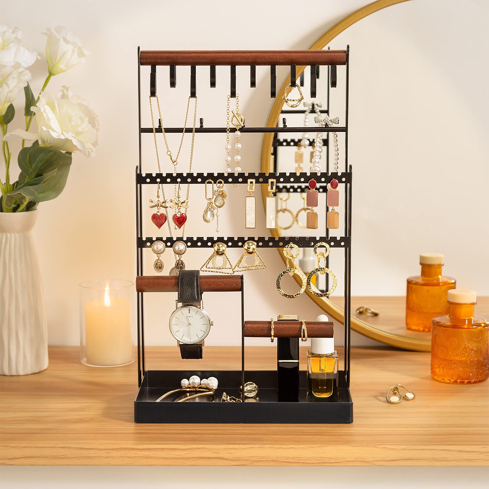 Jewelry Organizer Stand Necklace Organizer 6 Tiers