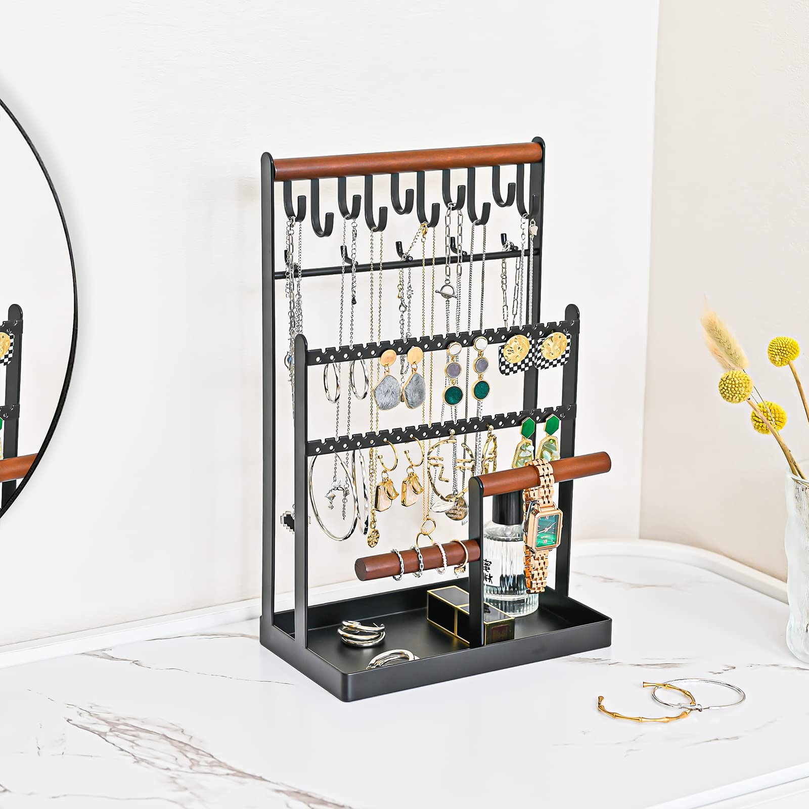 Jewelry Organizer Stand Necklace Organizer 6 Tiers