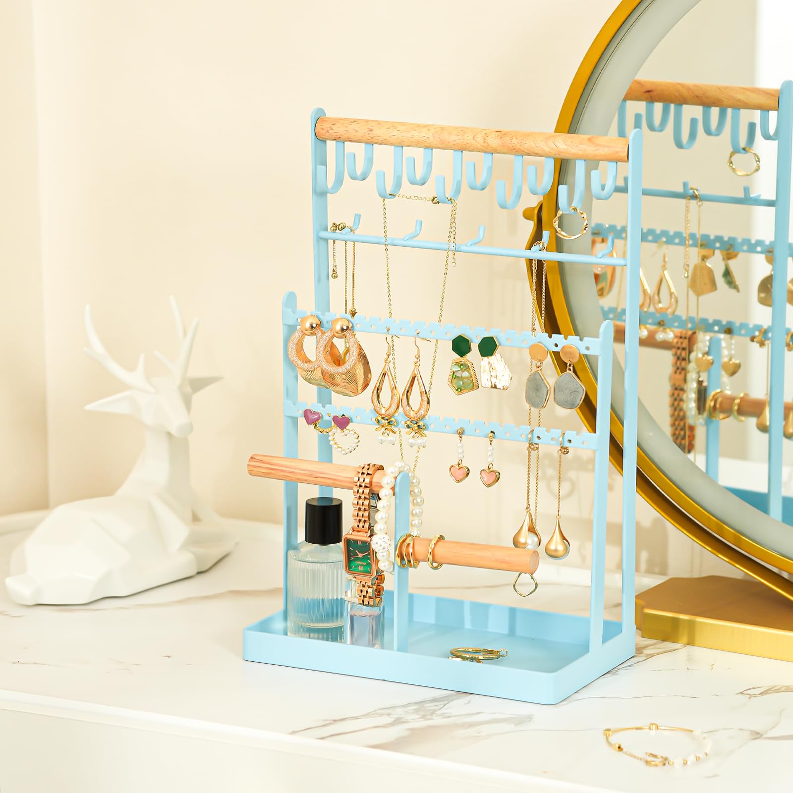 Jewelry Organizer Stand Necklace Organizer 6 Tiers