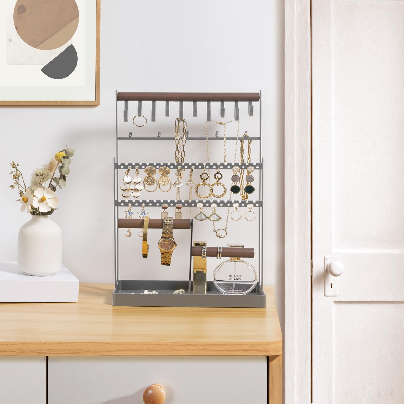 Jewelry Organizer Stand Necklace Organizer 6 Tiers