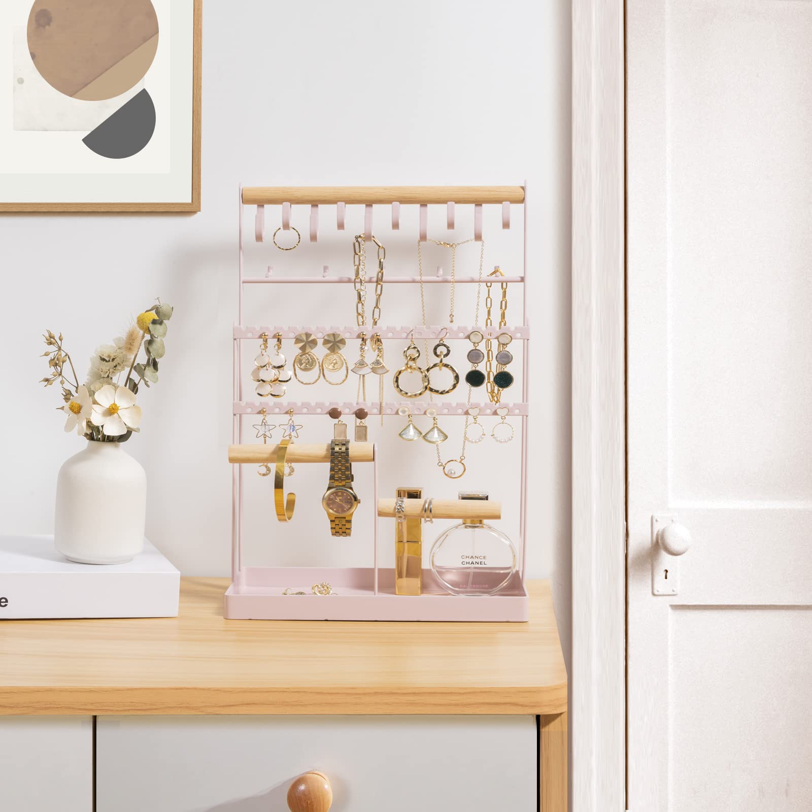 Jewelry Organizer Stand Necklace Organizer 6 Tiers