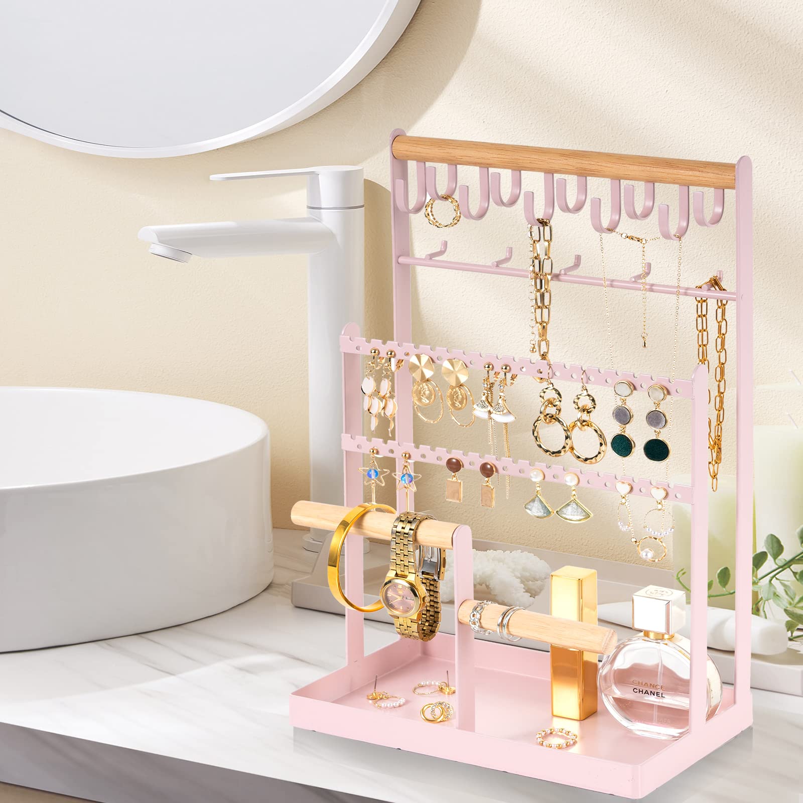 Jewelry Organizer Stand Necklace Organizer 6 Tiers