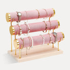jewelry display stands for retail pink