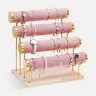 jewelry display stands for retail pink
