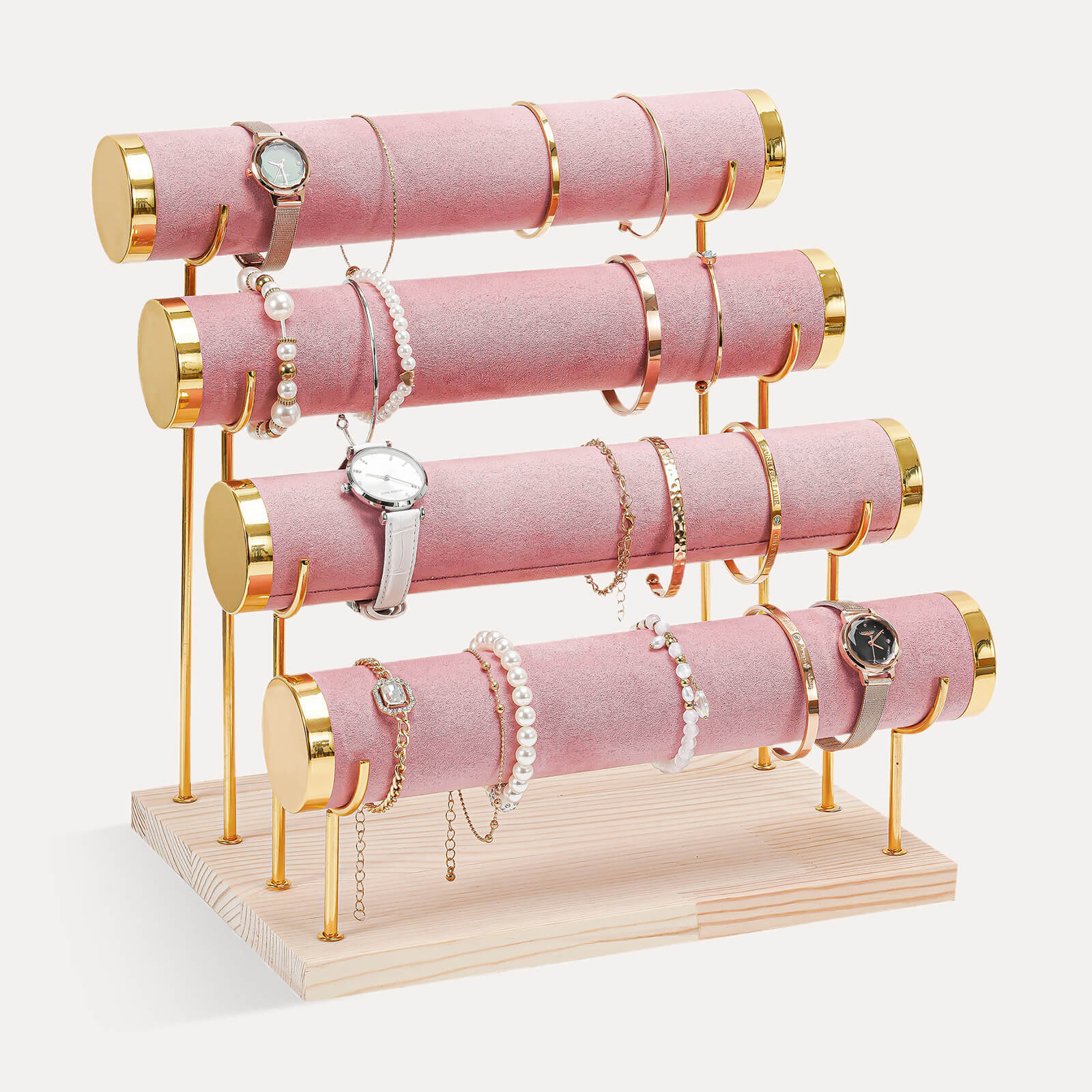 jewelry display stands for retail pink