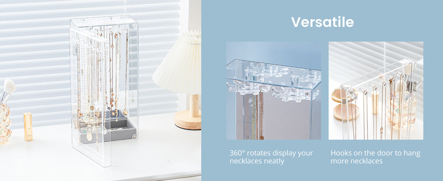 Acrylic Dust-proof Jewelry Storage Case