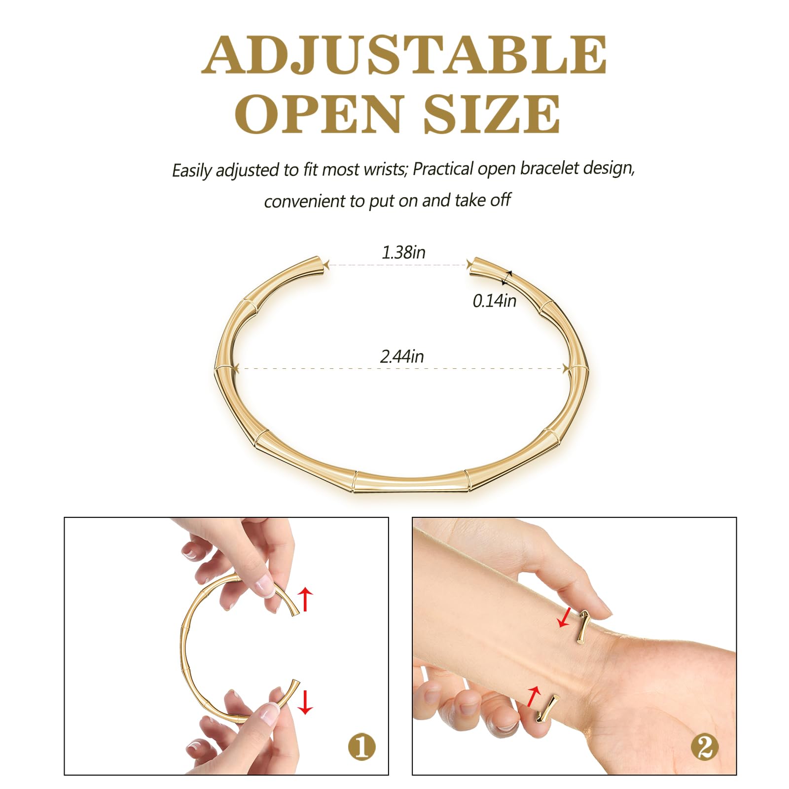 Thin Open Cuff Bracelet