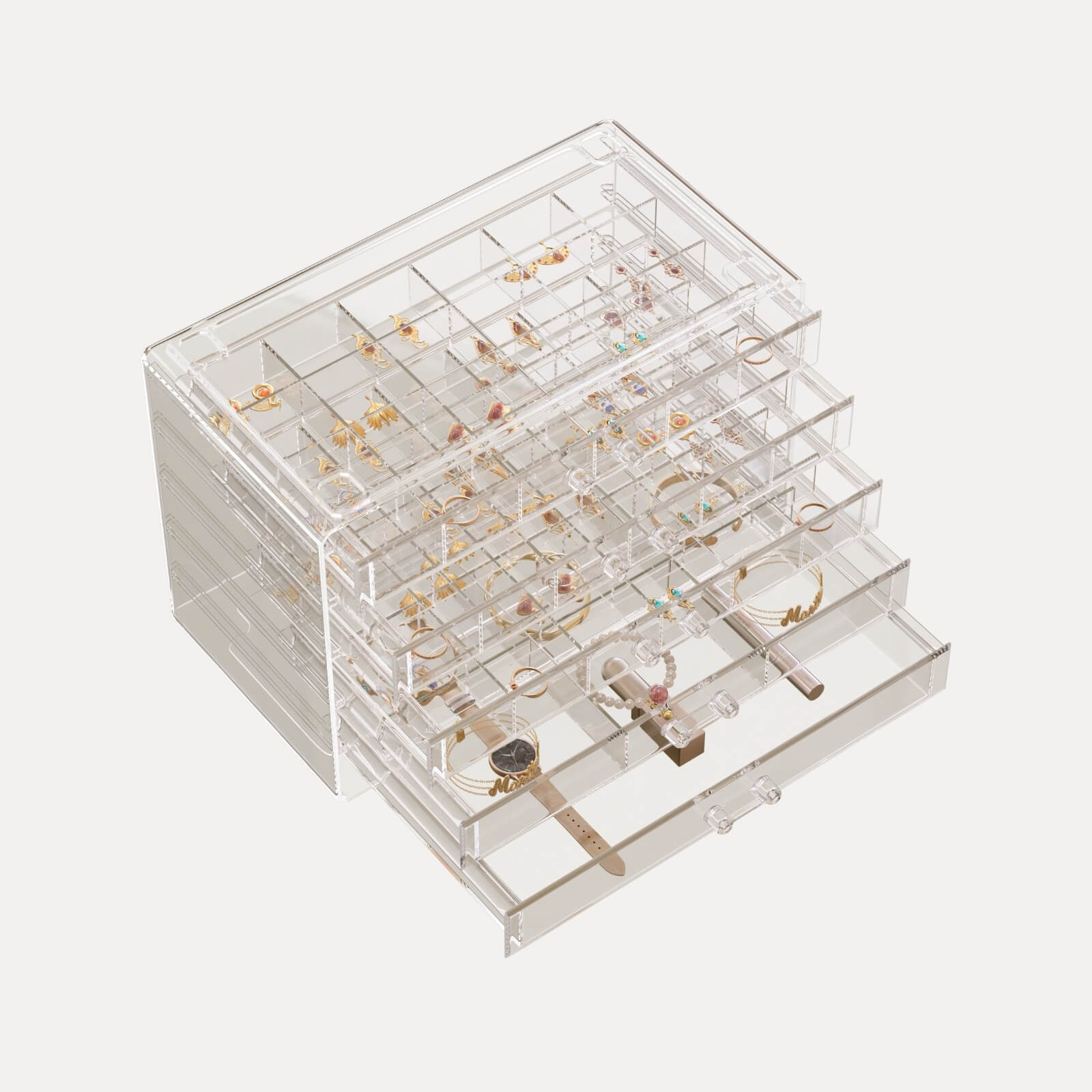 Large Acylic Jewelry Storage Box Clear