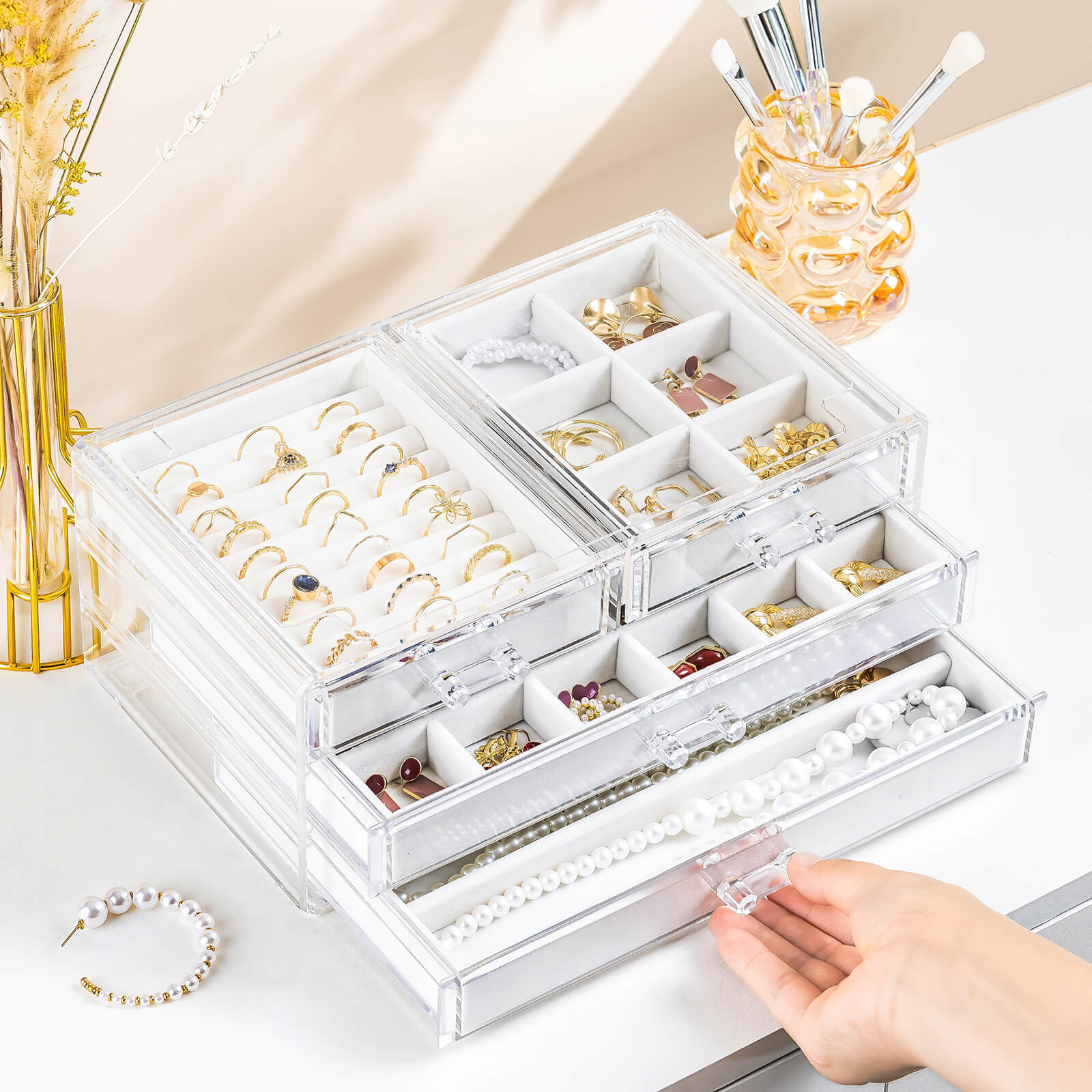 acrylic jewelry organizer
