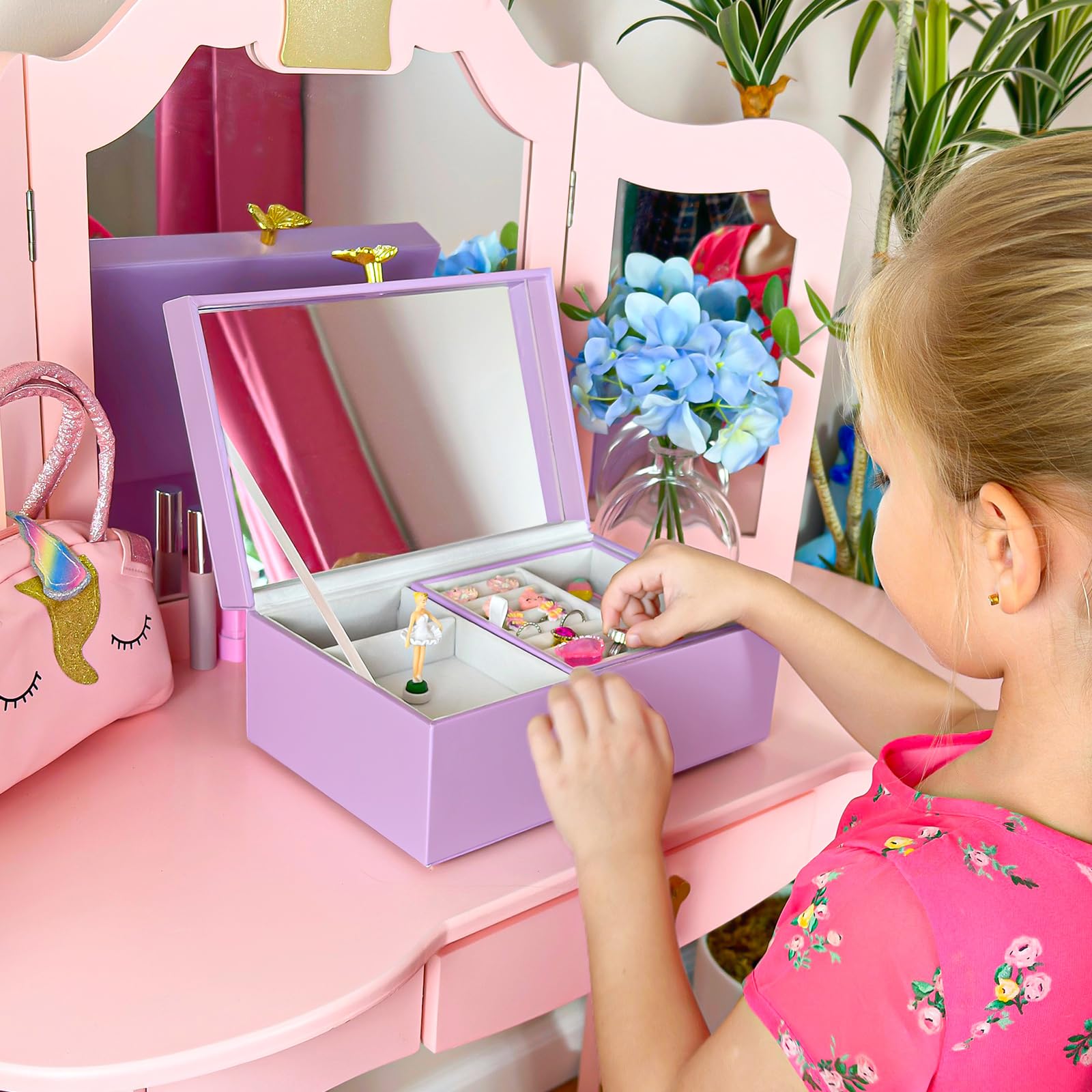 Musical Jewelry Box with Spinning Ballerina