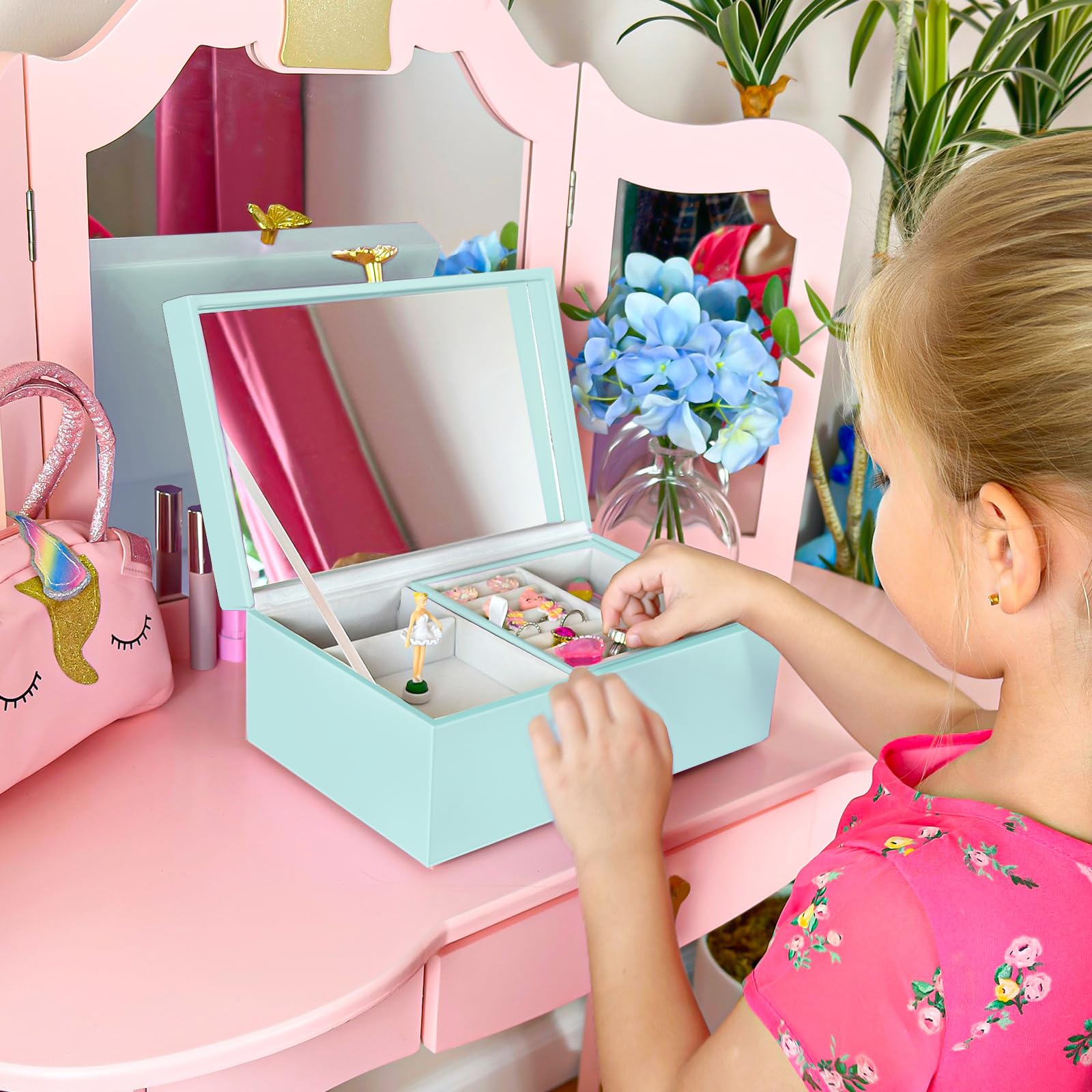 Musical Jewelry Box with Spinning Ballerina