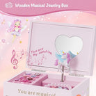 Musical Jewelry Box Pink Shimmering