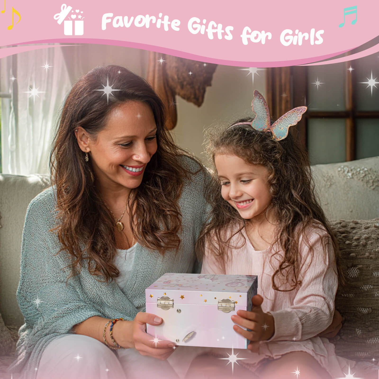 Musical Jewelry Box with Unicorn for Girls