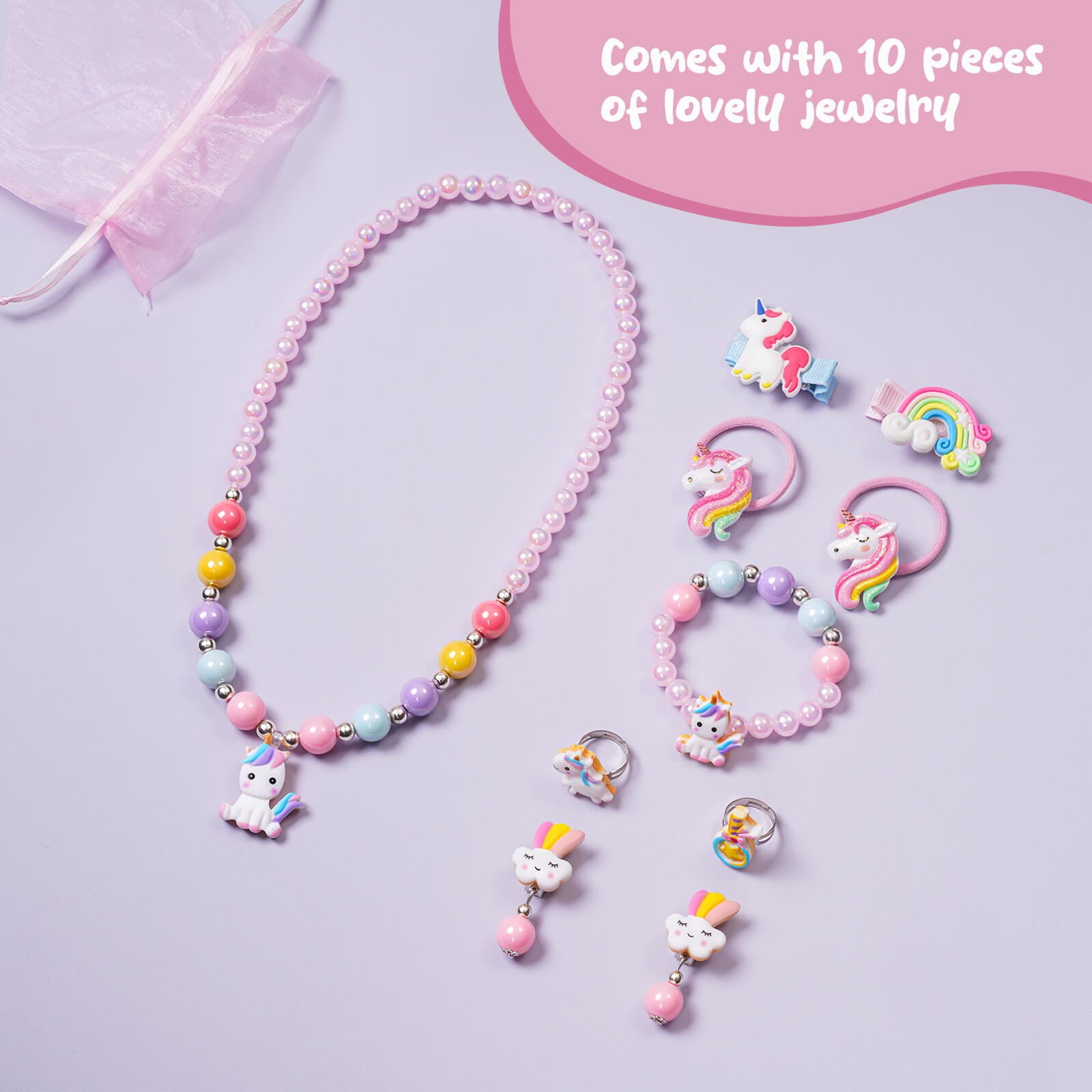 Musical Jewelry Box with Unicorn for Girls