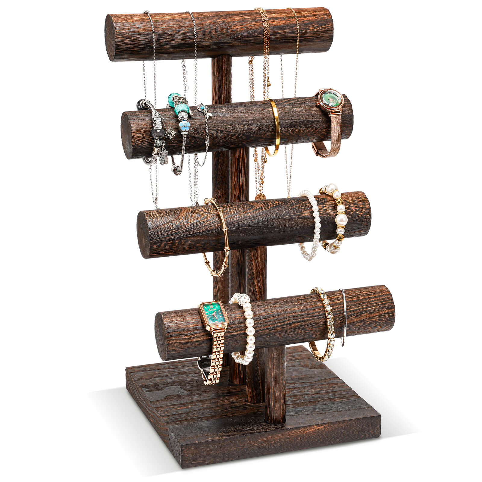 T-bar Wooden Bracelet Stand for Selling