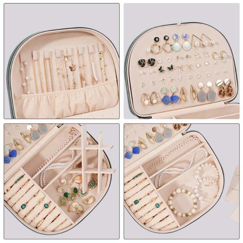 Small Seashell-shaped Travel Jewelry Box