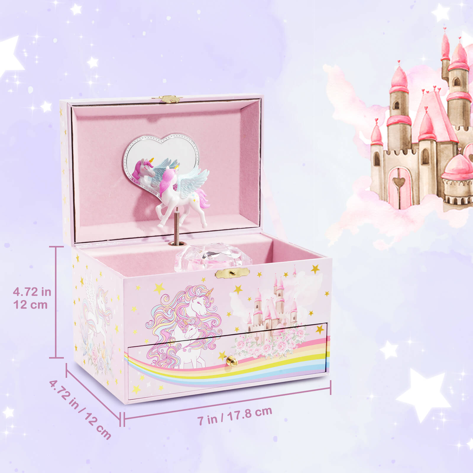 Children's Jewelry Box with Unicorn