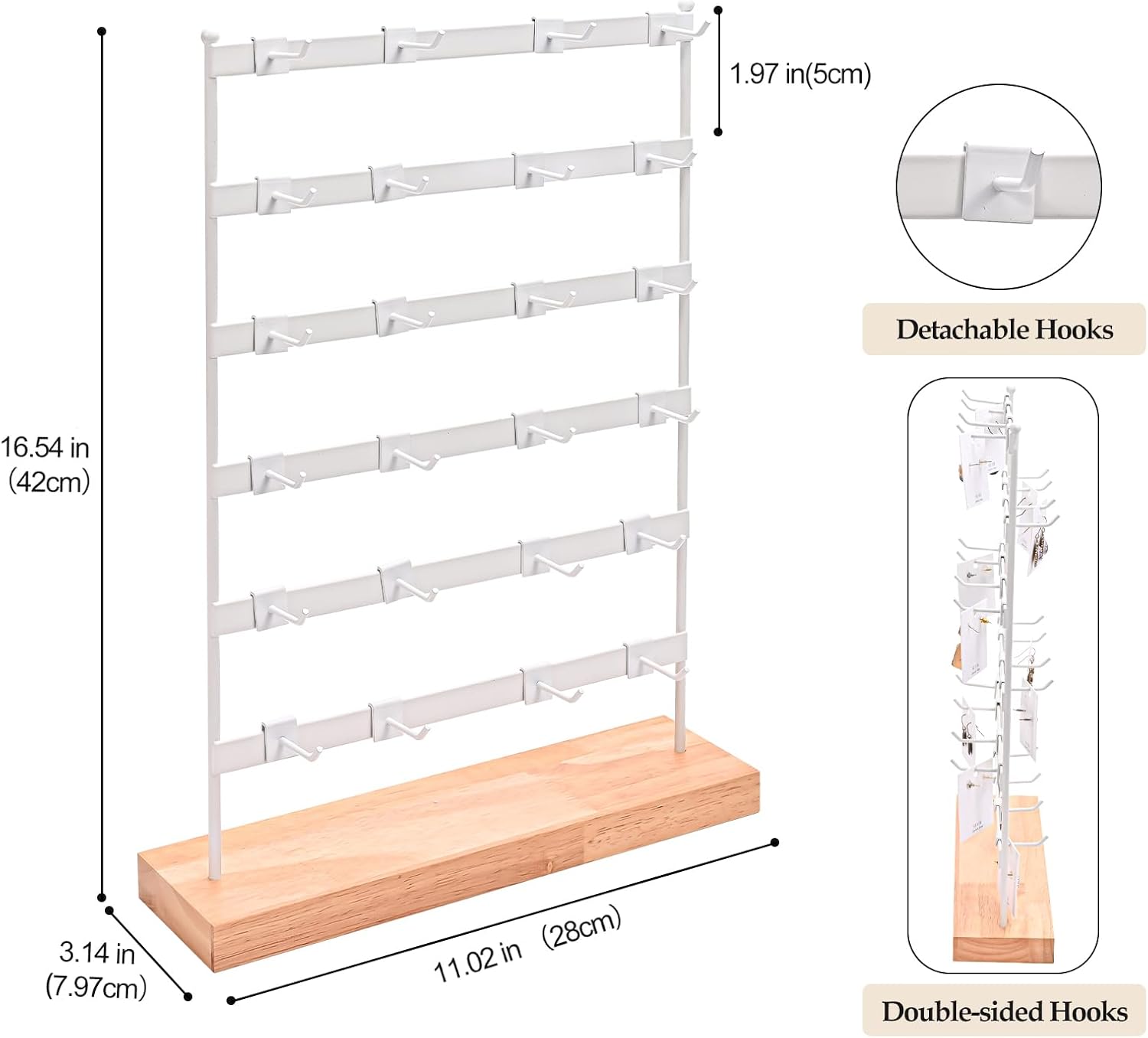 Earring Display Stand for Selling with 24 Hooks