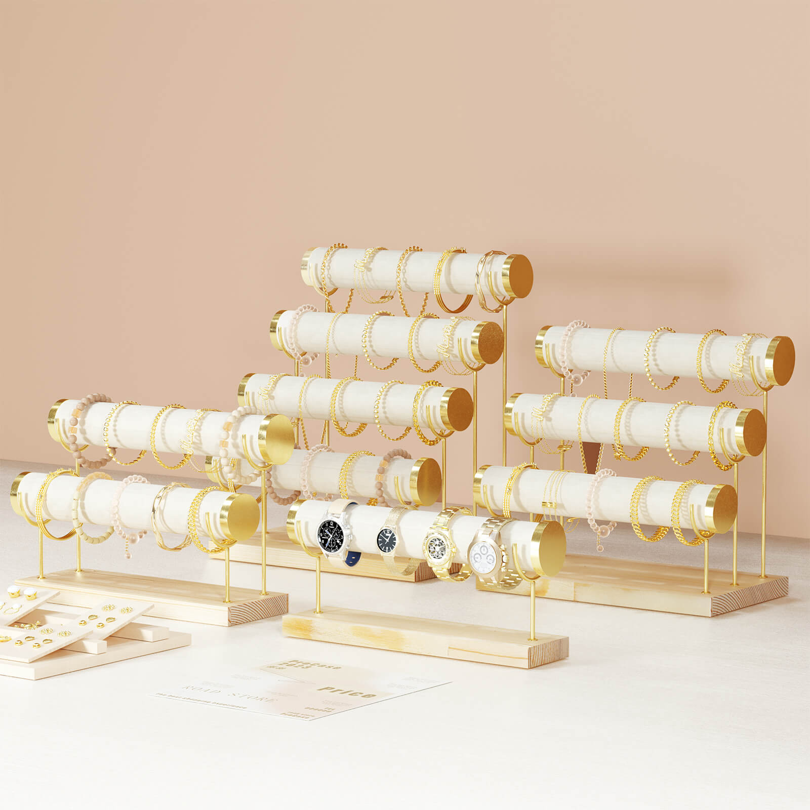 Gold Detachable Bangle Storage Rack