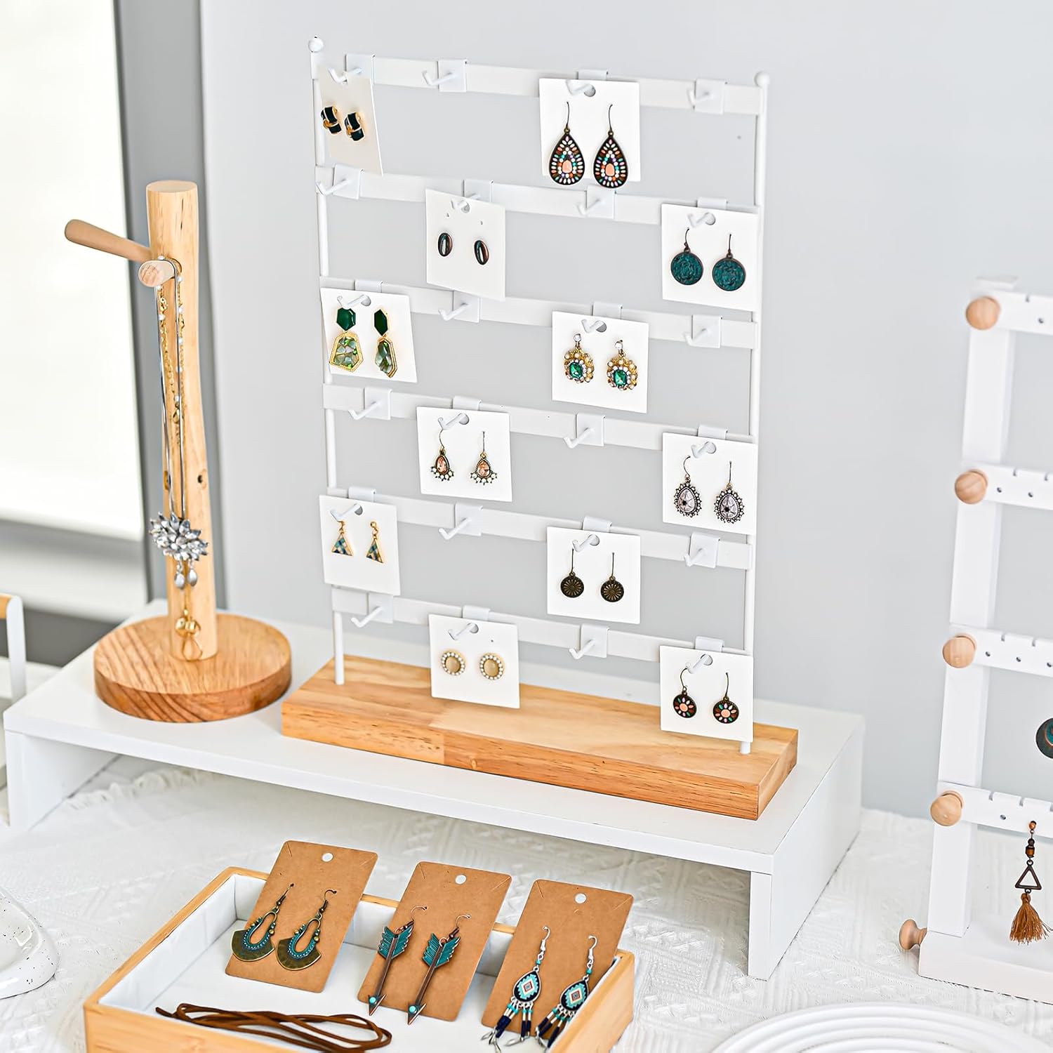 Earring Display Stand for Selling with 24 Hooks