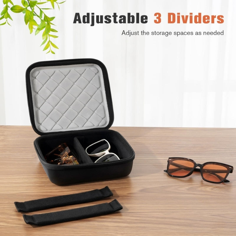 Portable Hard Shell Travel Sunglasses Organizer