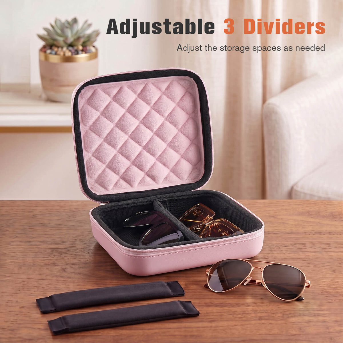 Portable Hard Shell Travel Sunglasses Organizer