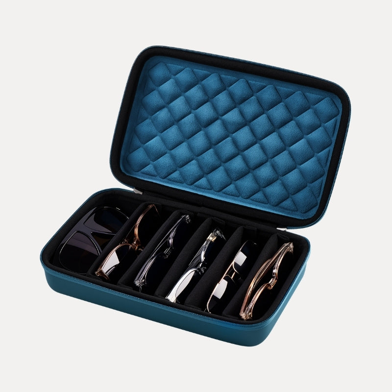 Portable Hard Shell Travel Sunglasses Organizer