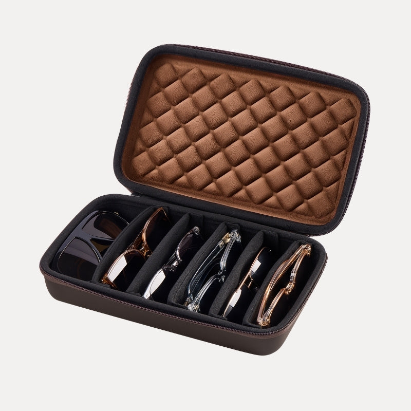 Portable Hard Shell Travel Sunglasses Organizer