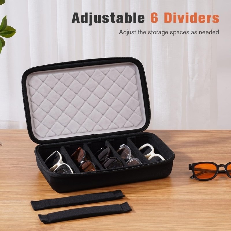 Portable Hard Shell Travel Sunglasses Organizer