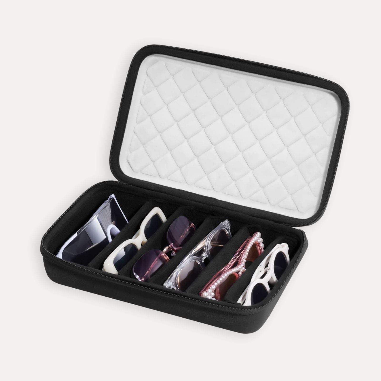 Portable Hard Shell Travel Sunglasses Organizer