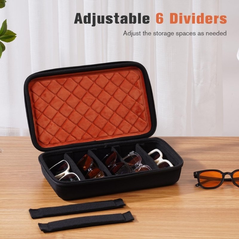 Portable Hard Shell Travel Sunglasses Organizer