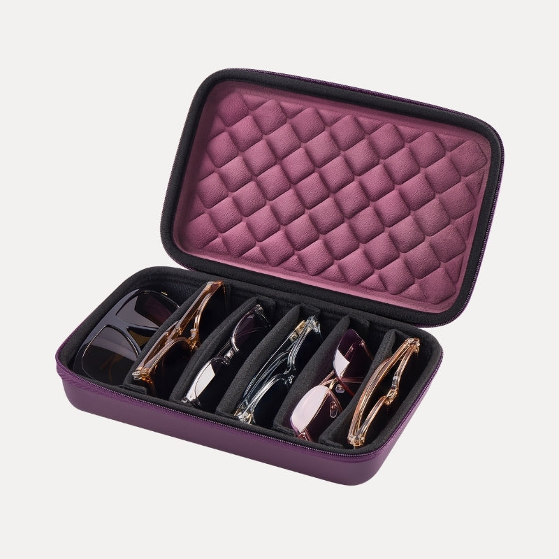 Portable Hard Shell Travel Sunglasses Organizer