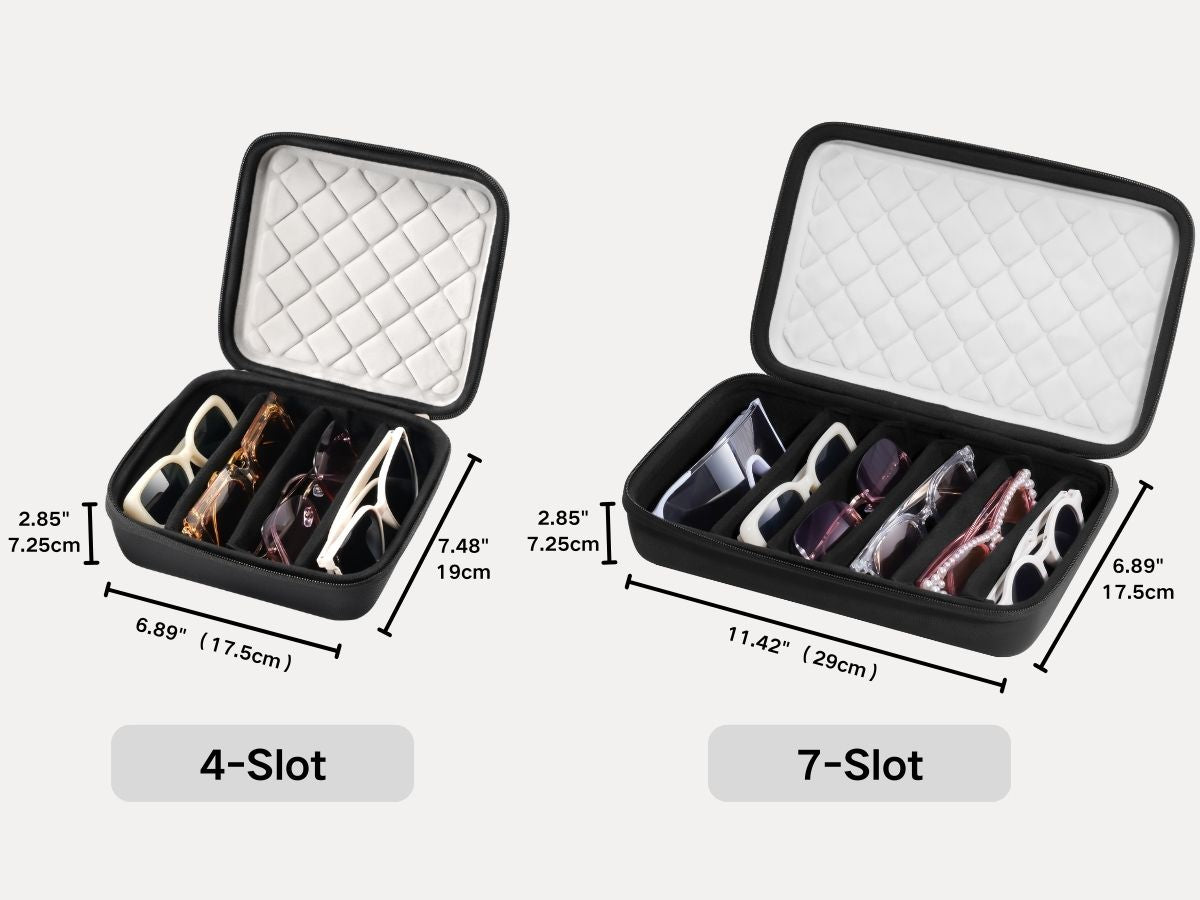 Portable Hard Shell Travel Sunglasses Organizer
